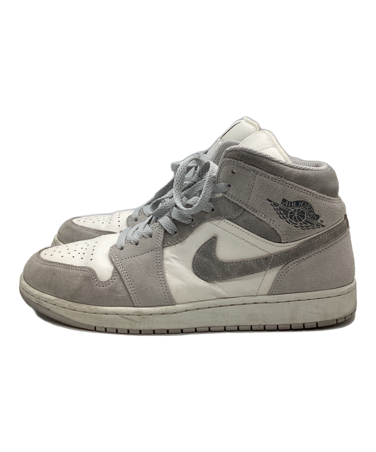 中古・古着通販】NIKE (ナイキ) AIR JORDAN1 ライトグレー ホワイト 