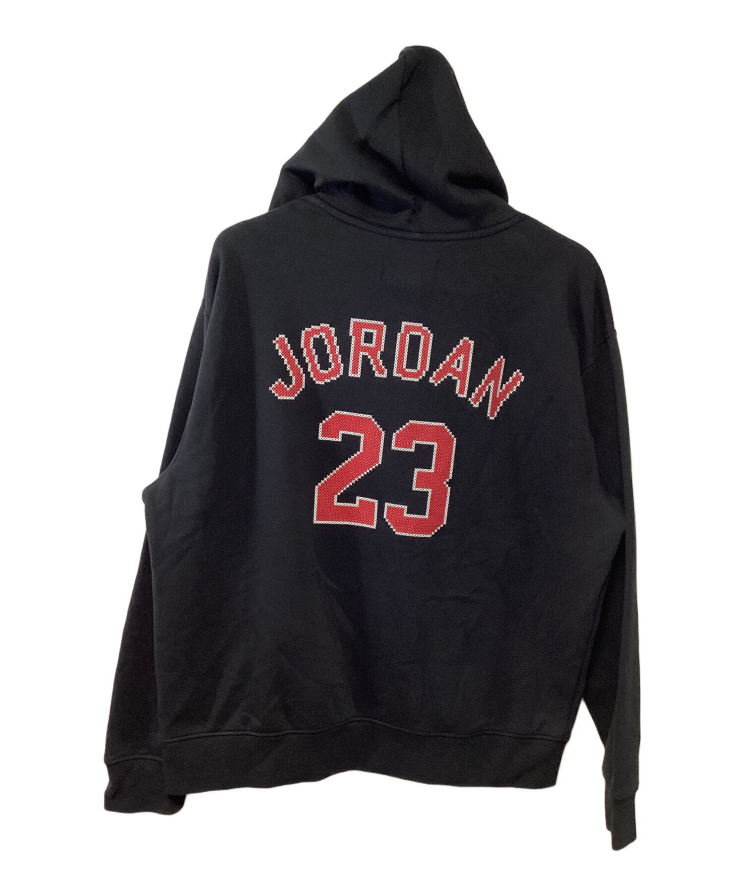 【国内正規品】ジョーダン JORDAN ビンテージ加工 パーカー #1265 中古・古着通販】JORDAN (ジョーダン) パーカー ブラック サイズ:2XL