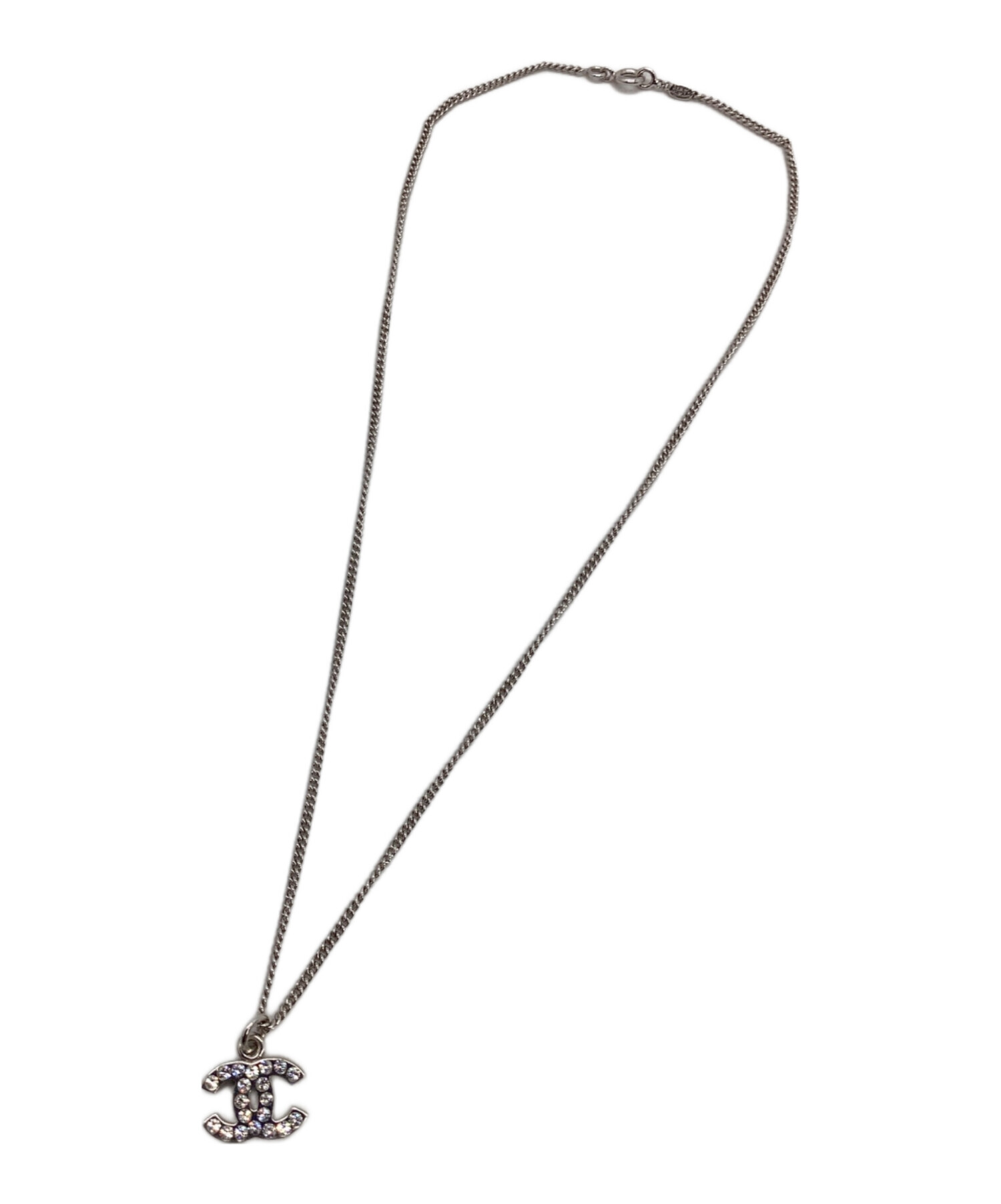 中古・古着通販】CHANEL (シャネル) ココマークネックレス シルバー 