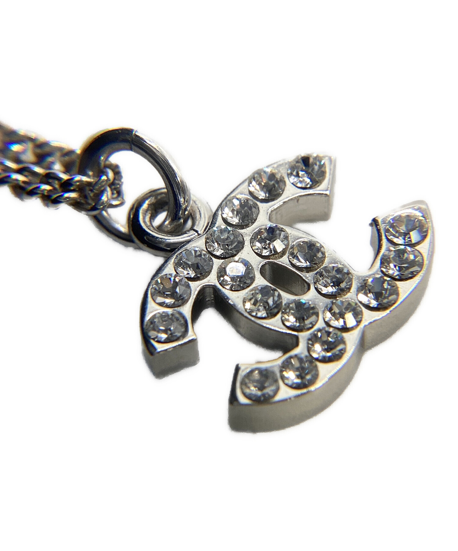 中古・古着通販】CHANEL (シャネル) ココマークネックレス シルバー 