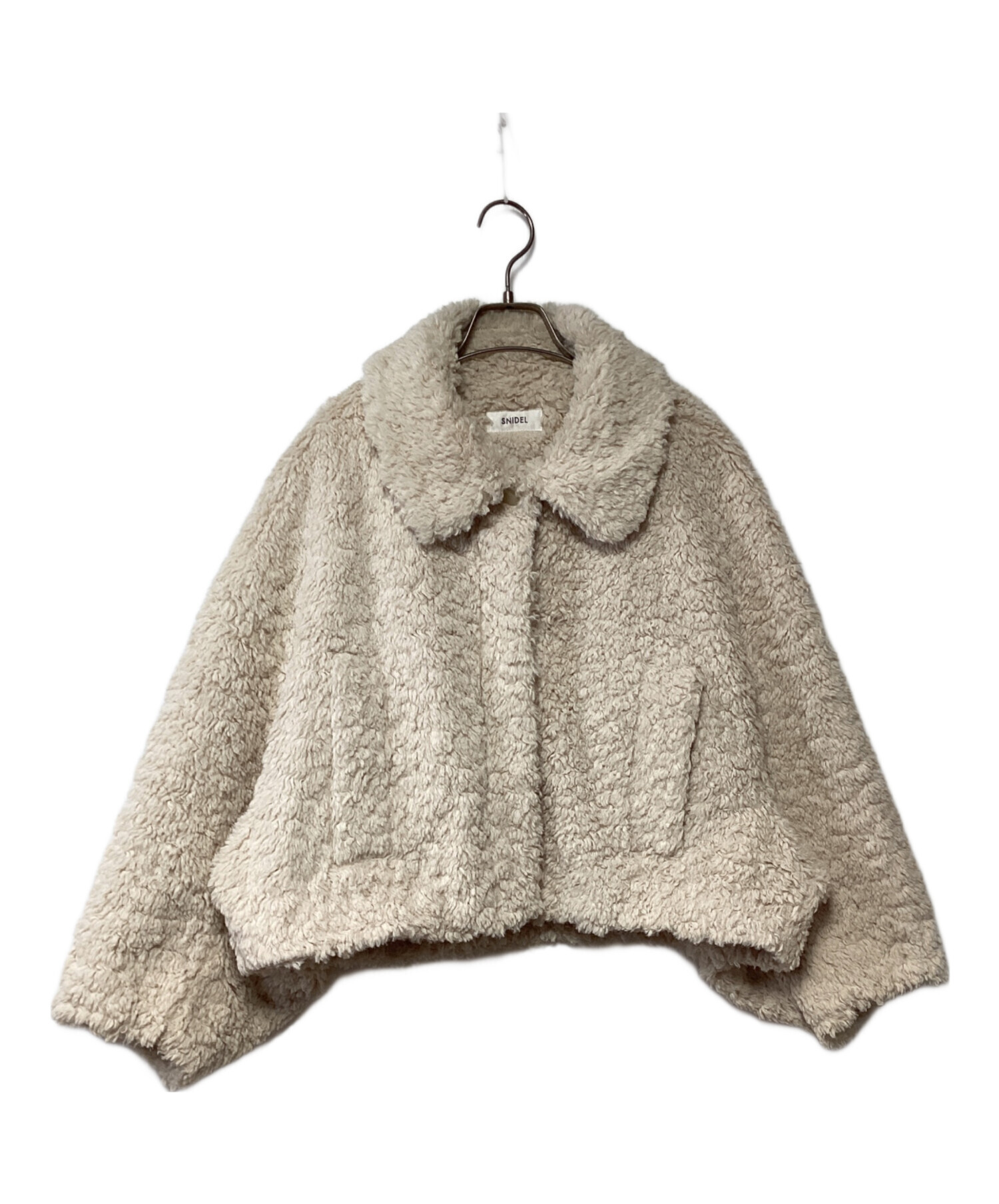 スナイデル　ショートボアコート 中古・古着通販】Snidel (スナイデル) ショートボアコート アイボリー