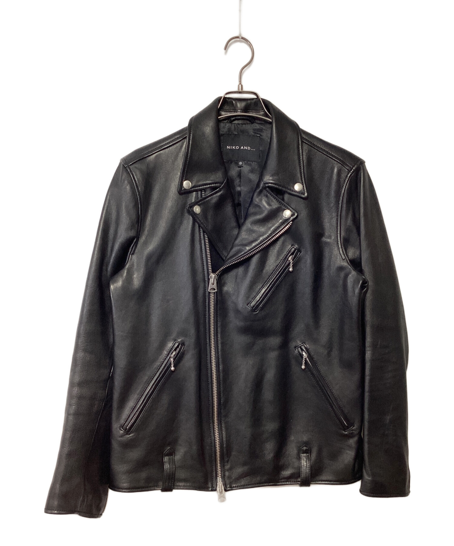 中古・古着通販】niko and (ニコアンド) ダブルライダースジャケット