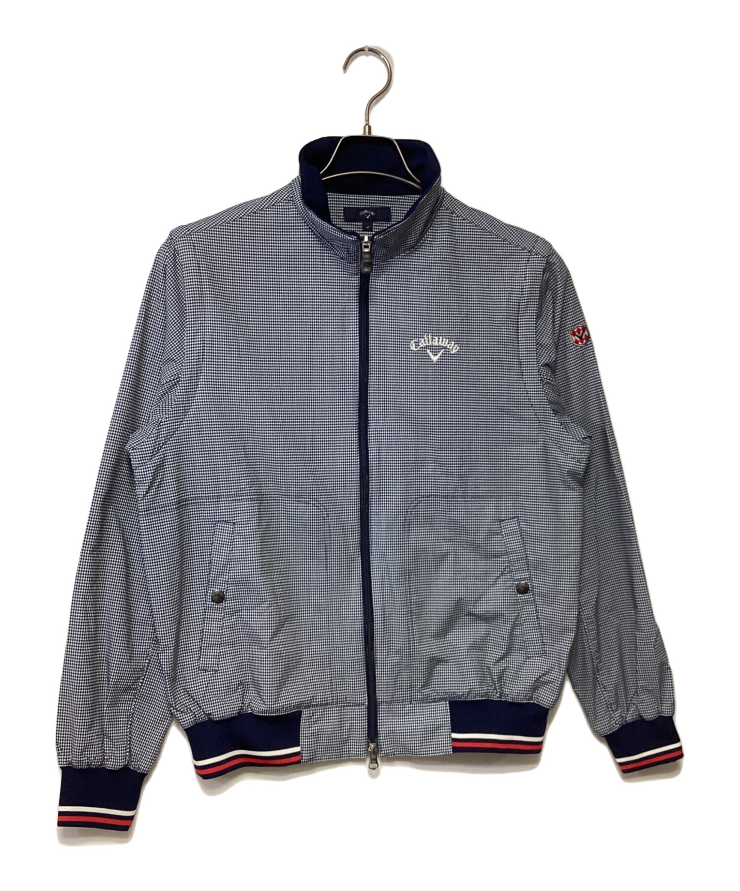 Callaway ネイビー Vネックジャケット 中古・古着通販】Callaway (キャロウェイ) ジャケット ネイビー サイズ