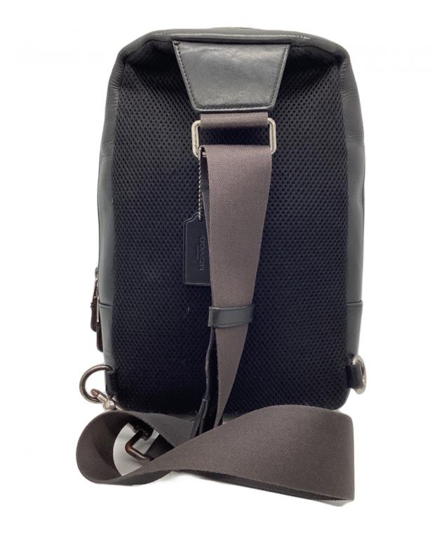 中古・古着通販】COACH (コーチ) ボディーバッグ ブラック×ブラウン