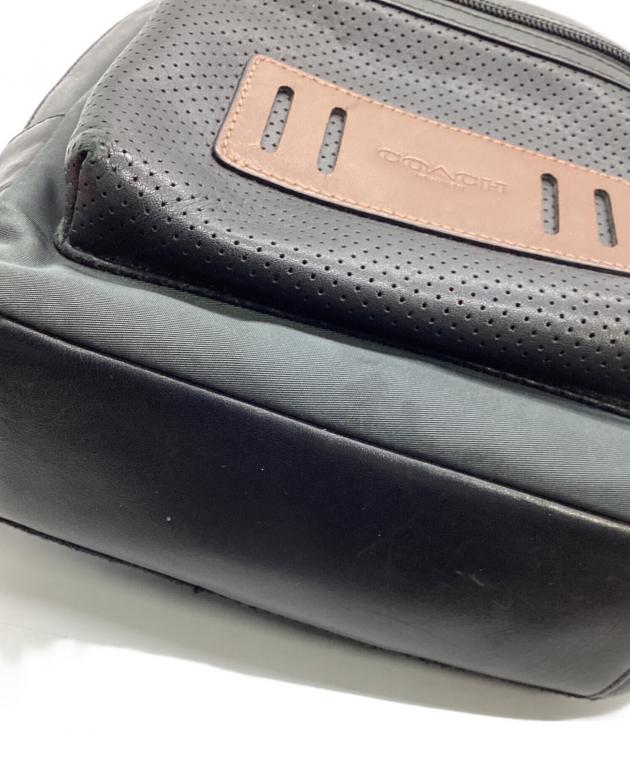 中古・古着通販】COACH (コーチ) ボディーバッグ ブラック×ブラウン