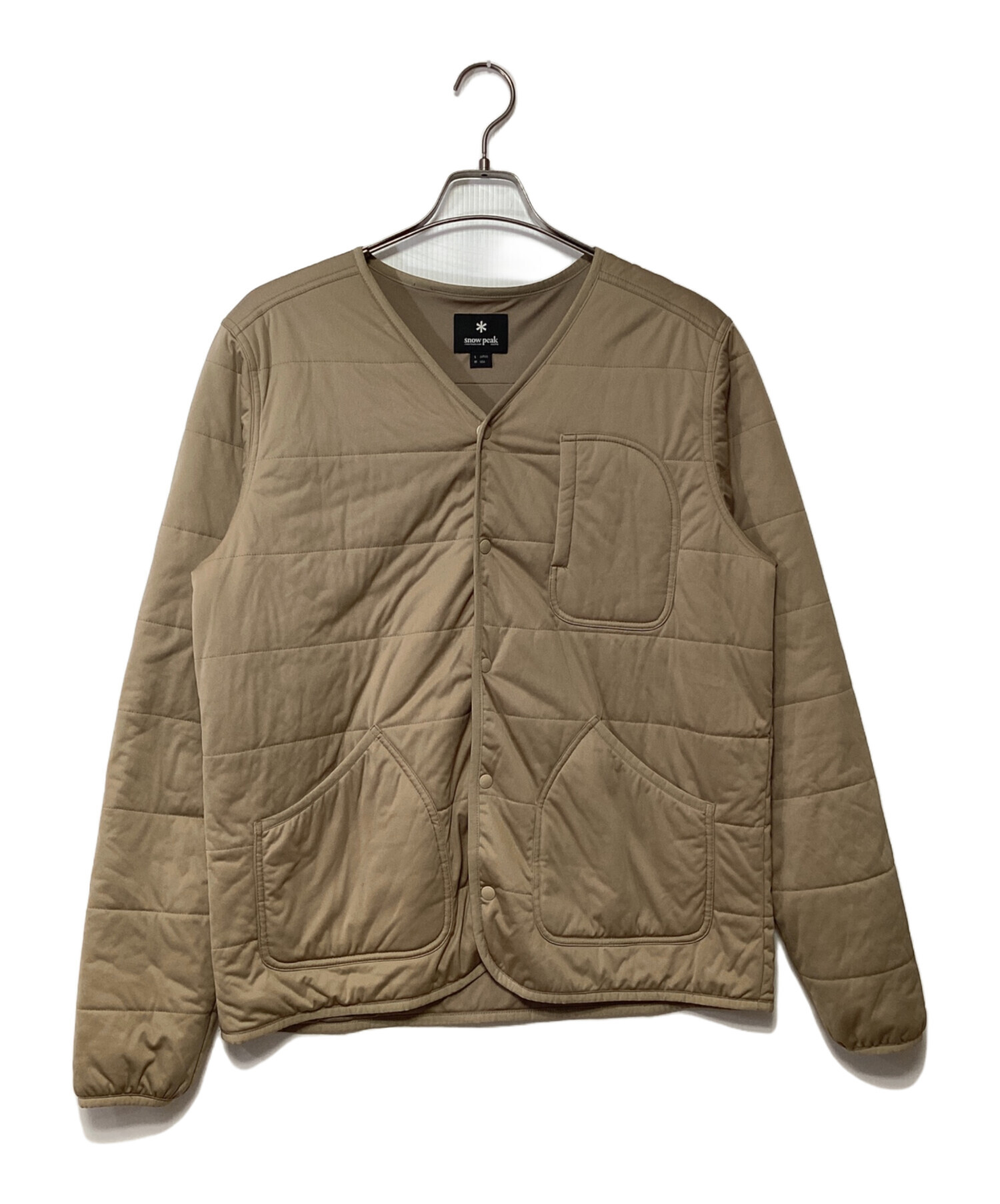 ＊ peak キルティングシャツジャケット 中綿 S snow peak キルティングシャツジャケット 中綿 S スノーピーク(snow
