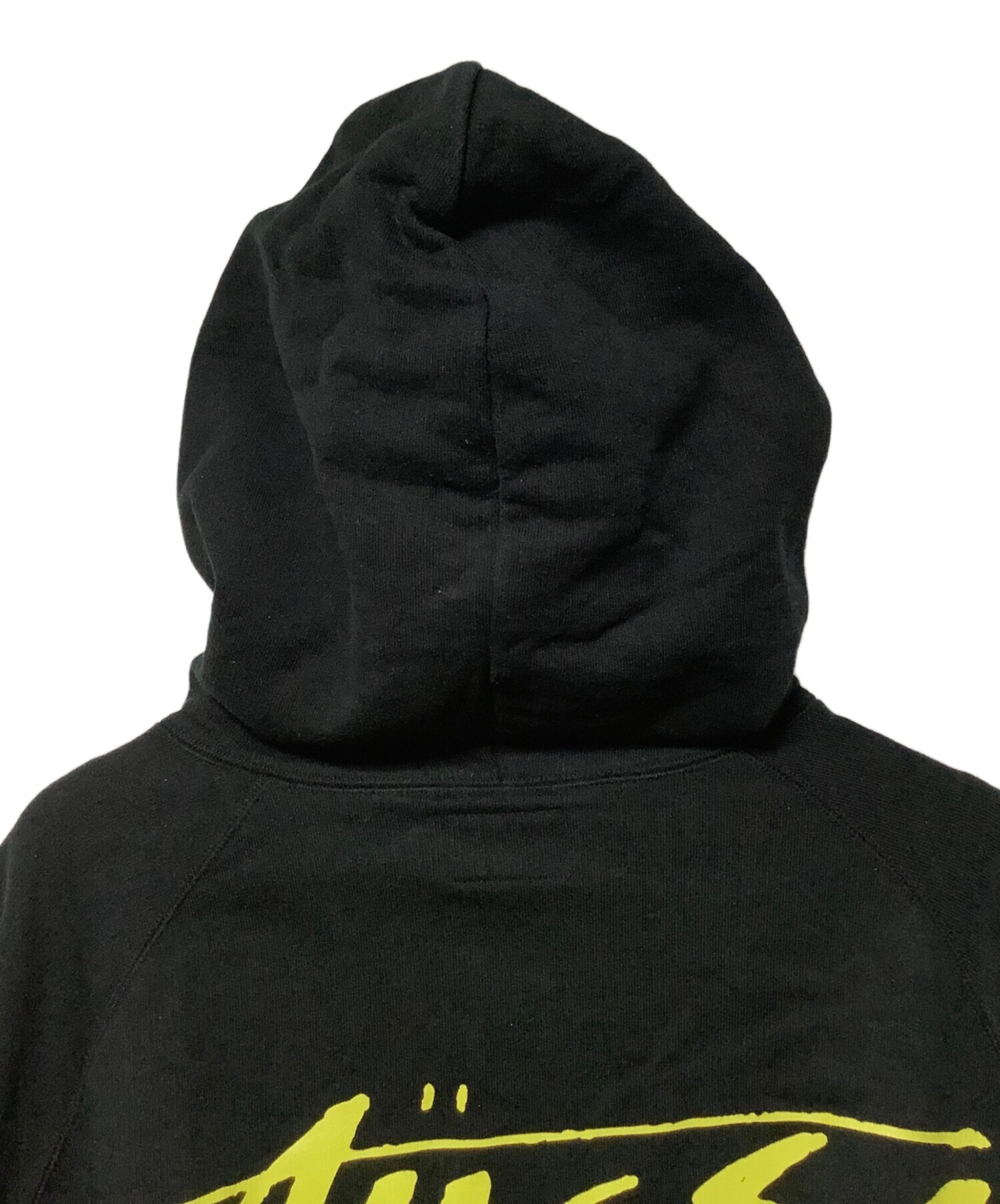 STUSSY ブラック プルオーバーパーカー Mサイズ 黒 中古・古着通販】stussy (ステューシー) プルオーバーパーカー