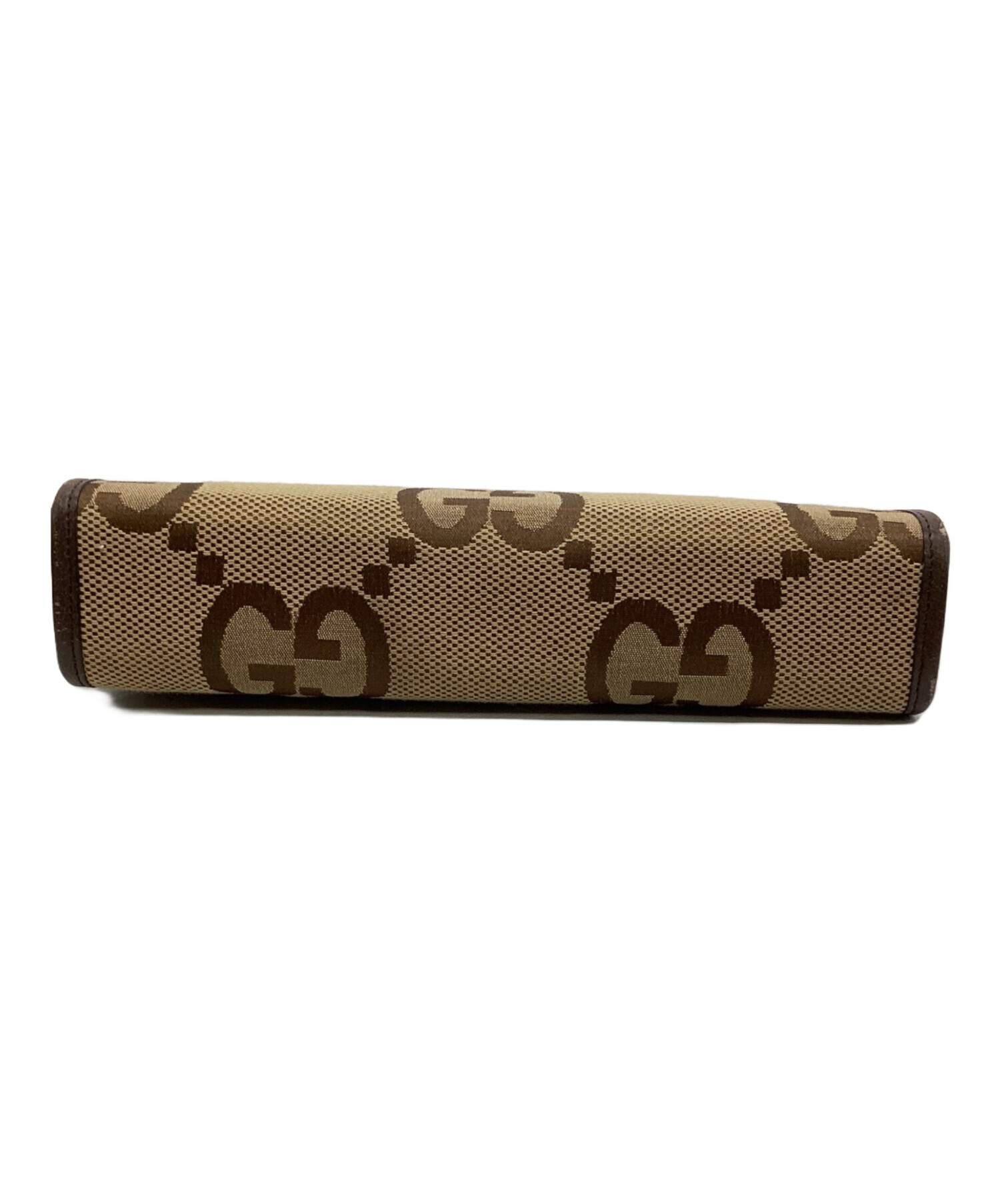 中古・古着通販】GUCCI (グッチ) クラッチバッグ ベージュ×ブラウン