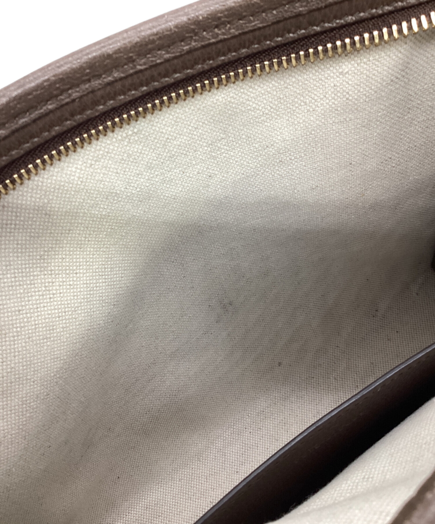 中古・古着通販】GUCCI (グッチ) クラッチバッグ ベージュ×ブラウン