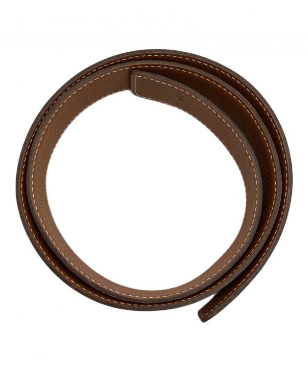 中古・古着通販】HERMES (エルメス) レザーベルト ブラック サイズ