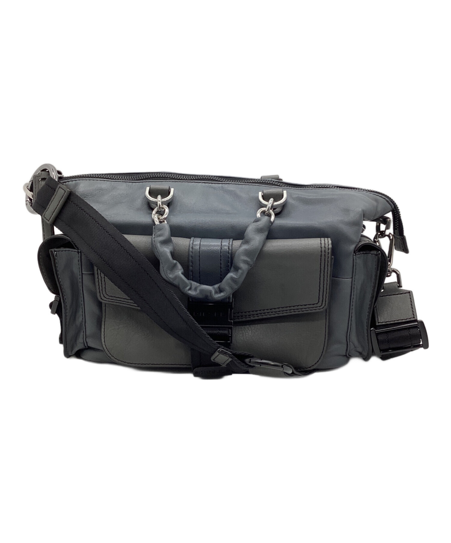 中古・古着通販】DIESEL (ディーゼル) ショルダーバッグ グレー 