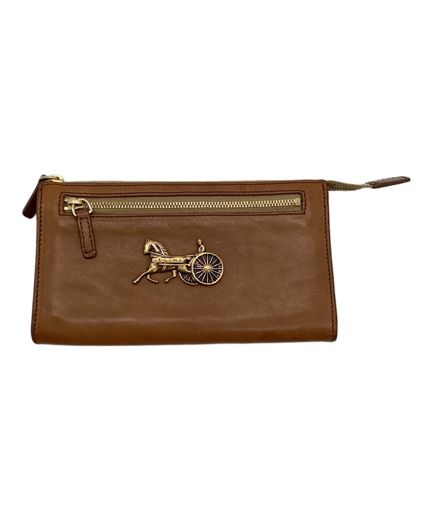 CELINE　未使用　長財布（ブラウン） 中古・古着通販】CELINE (セリーヌ) 長財布 ブラウン｜ブランド・古着