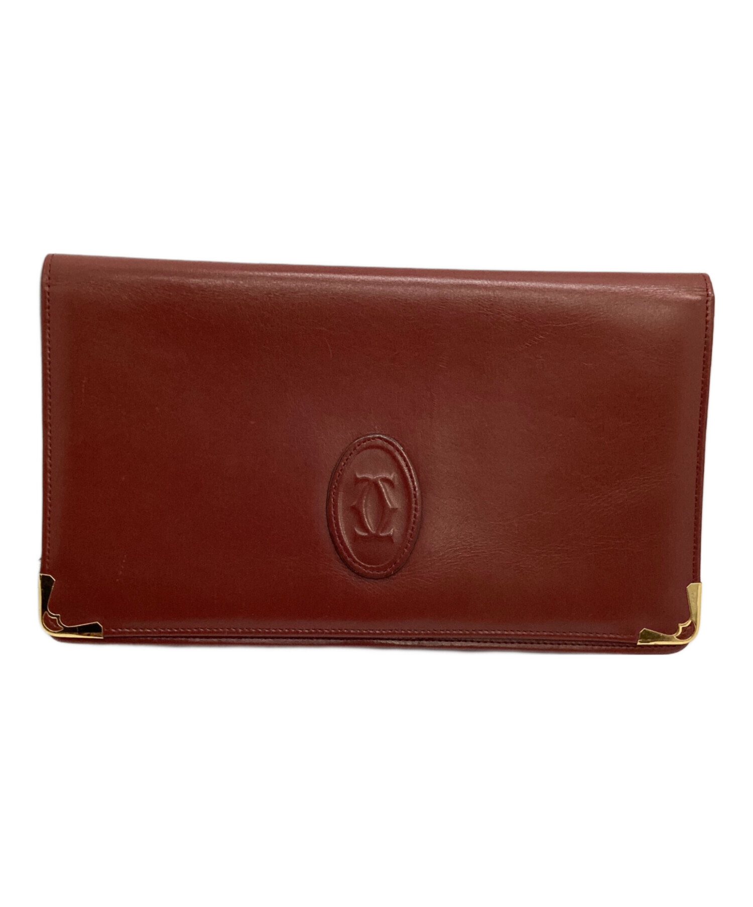 中古・古着通販】Cartier (カルティエ) セカンドバッグ ボルドー 