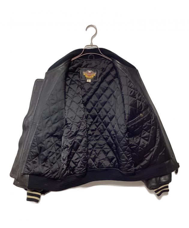 【新品未使用品】Harley-Davidson スタジャン 黒 Harley-Davidson スタジャン ブラック・ホワイト