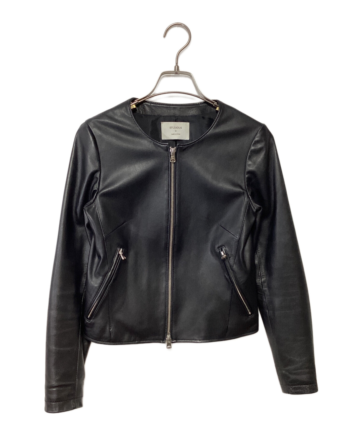ライダースジャケット STUDIOUS STUDIOUS レザーシングルライダース