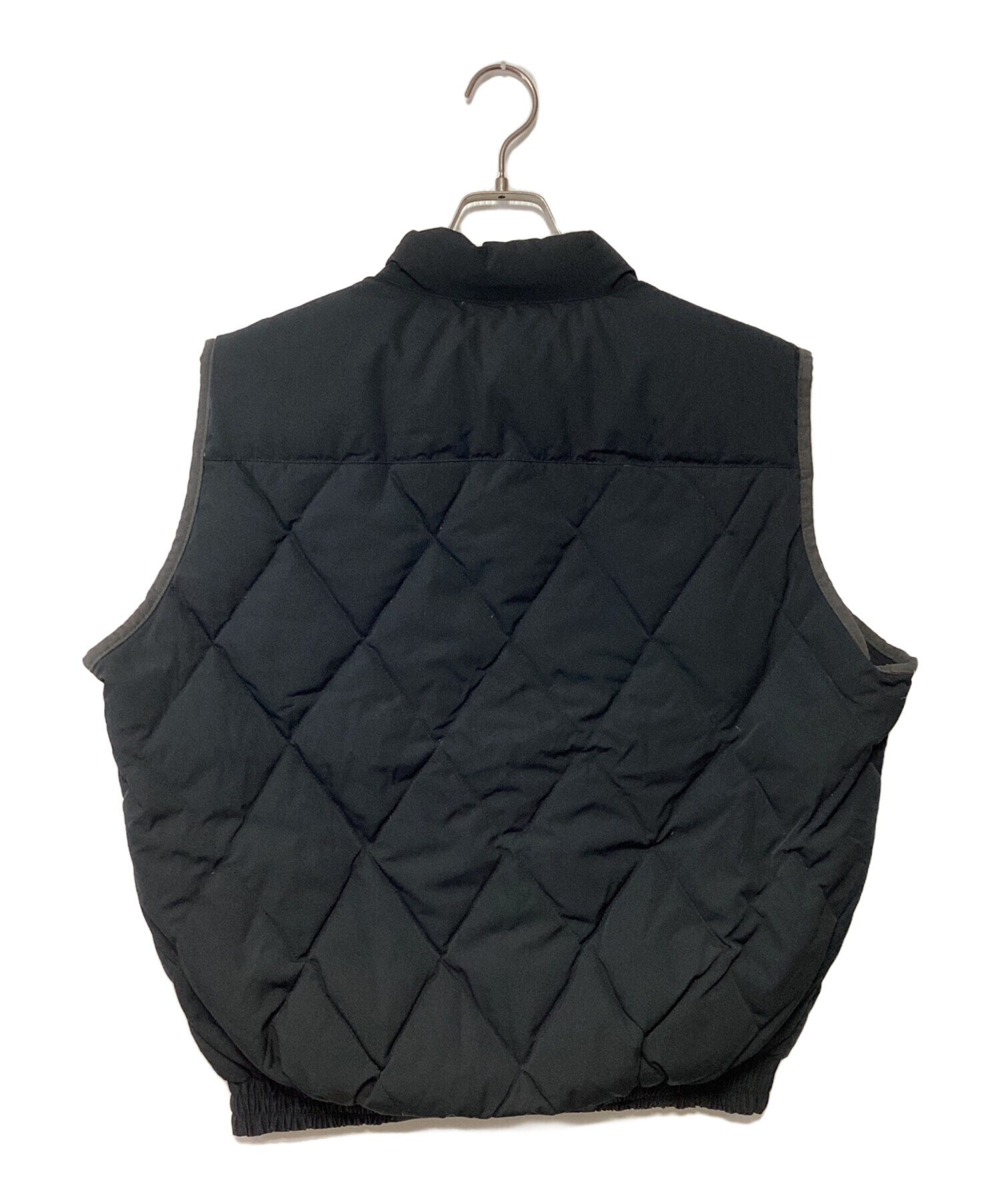 ダンヒルダウンベスト 中古・古着通販】dunhill (ダンヒル) ダウンベスト ブラック サイズ:L
