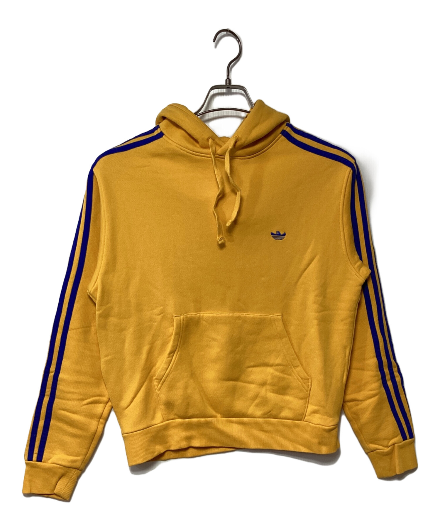 中古・古着通販】adidas (アディダス) パーカー オレンジ×ブルー