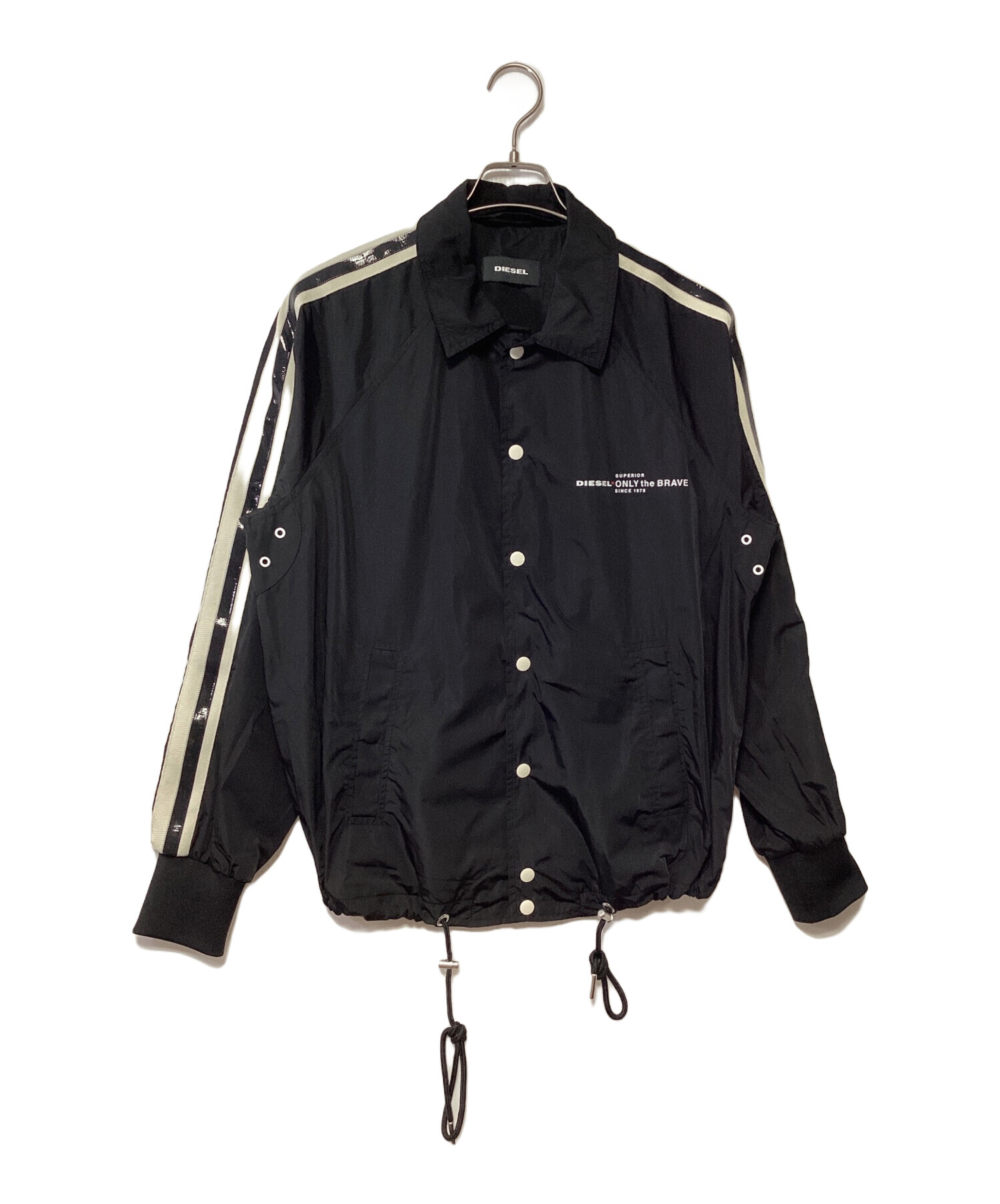 中古・古着通販】DIESEL (ディーゼル) コーチジャケット ブラック×オフ