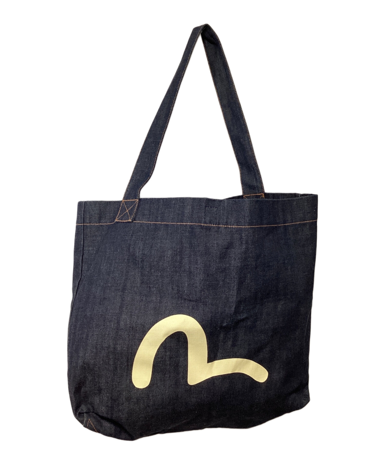 EVISU 0232 デニムトートバッグ　新品未使用　エヴィスヤタブ 中古・古着通販】EVISU (エヴィス) デニムトートバッグ ネイビー