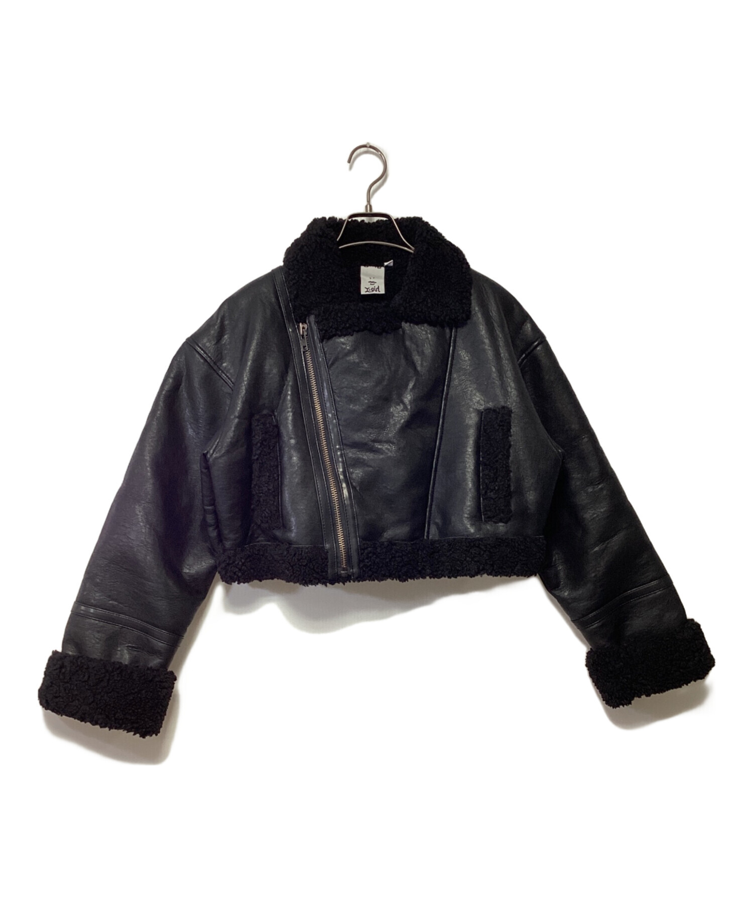 中古・古着通販】X-GIRL (エックスガール) CROPPED FAUX MOUTON