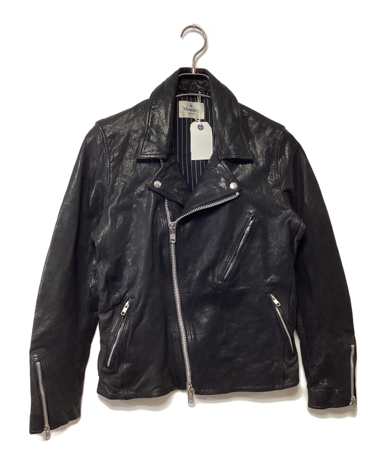 中古・古着通販】Montley (モーレー) レザージャケット ブラック 