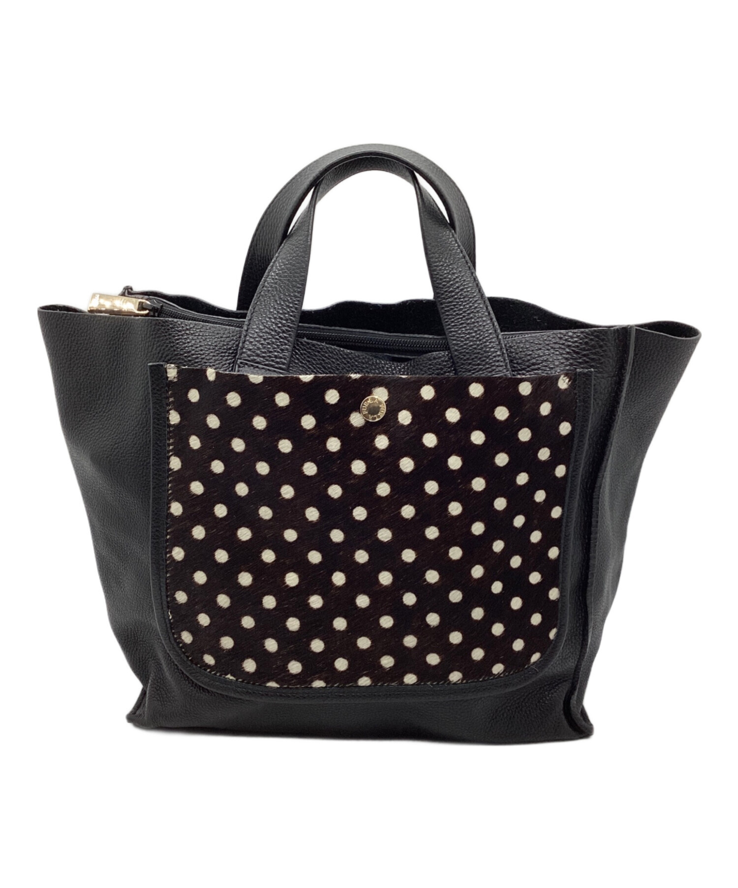 中古・古着通販】FURLA (フルラ) ハンドバッグ ブラック｜ブランド 