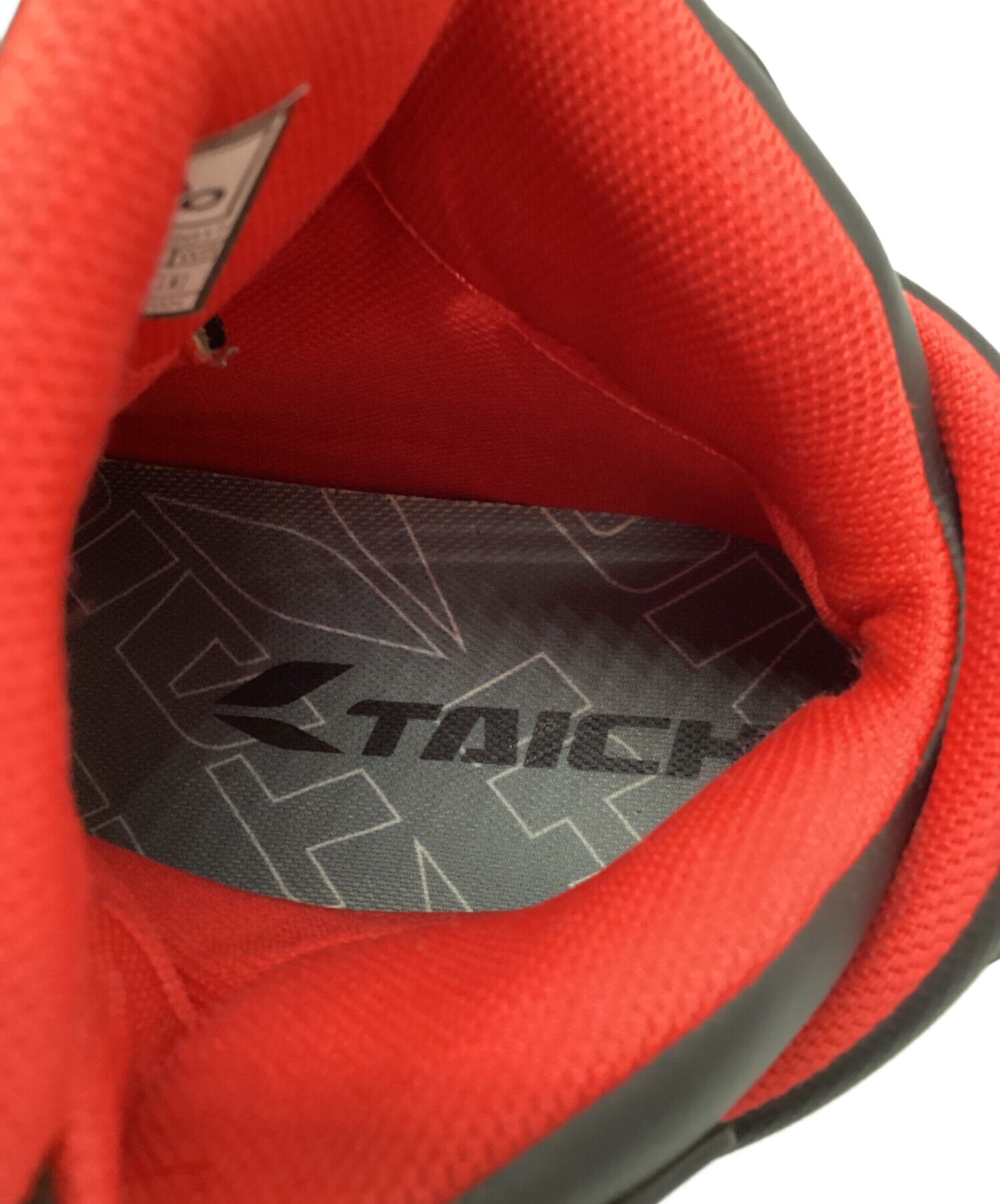 中古・古着通販】TAICHI (タイチ) バイクブーツ ブラック×レッド