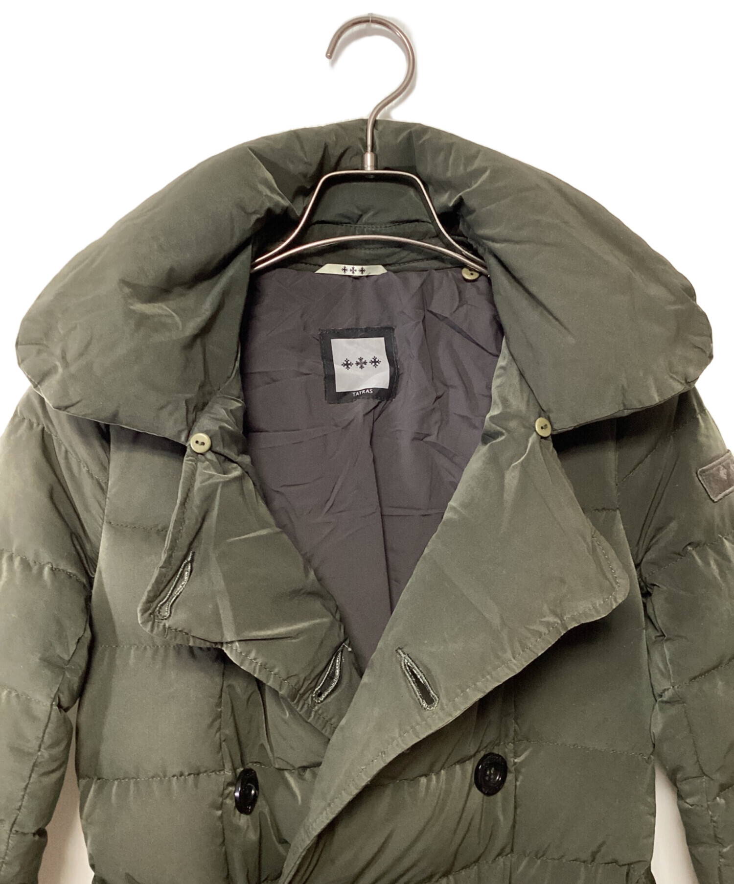 中古・古着通販】TATRAS (タトラス) ダウンコート オリーブ サイズ:01 