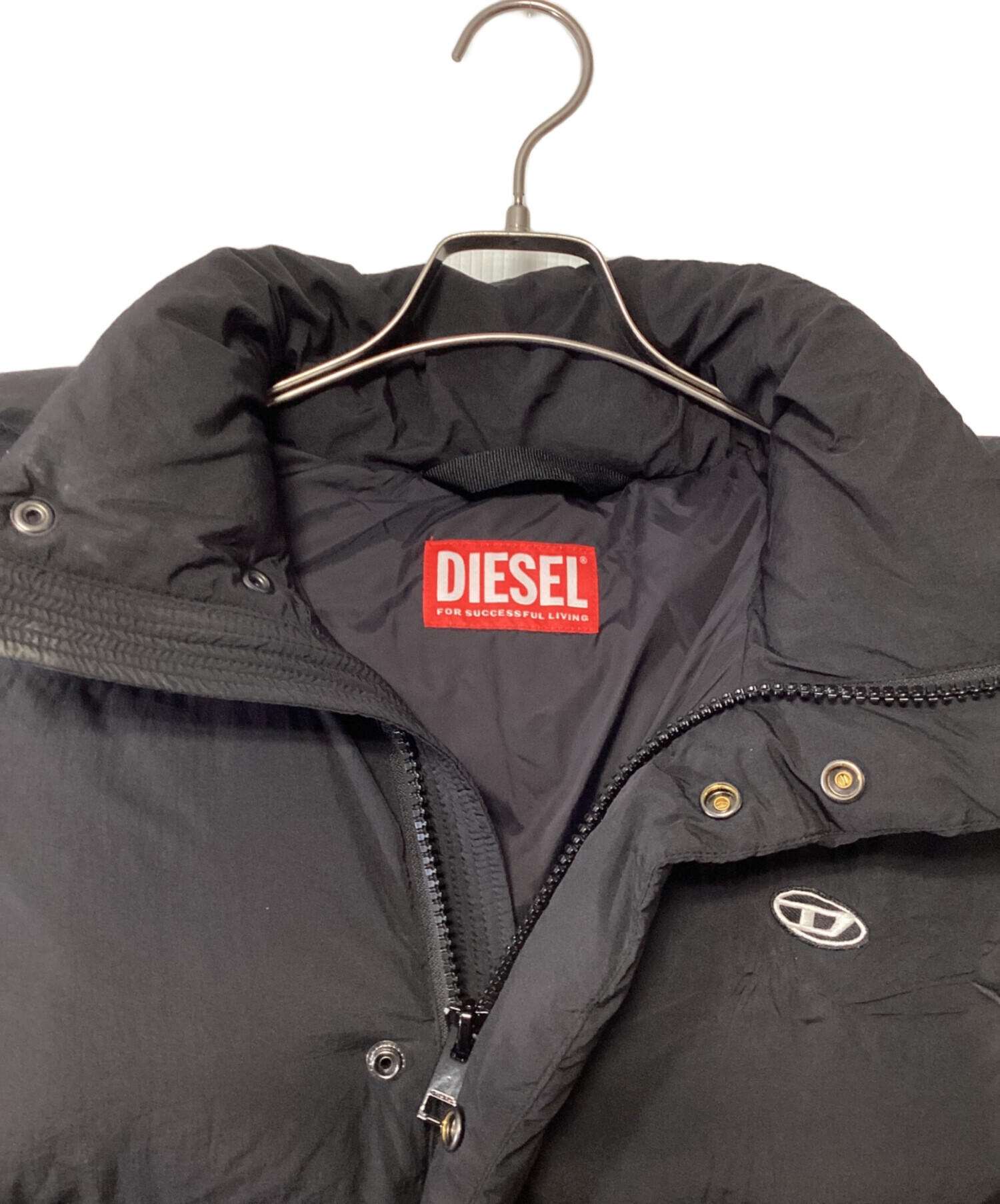 中古・古着通販】DIESEL (ディーゼル) ダウンベスト ブラック サイズ