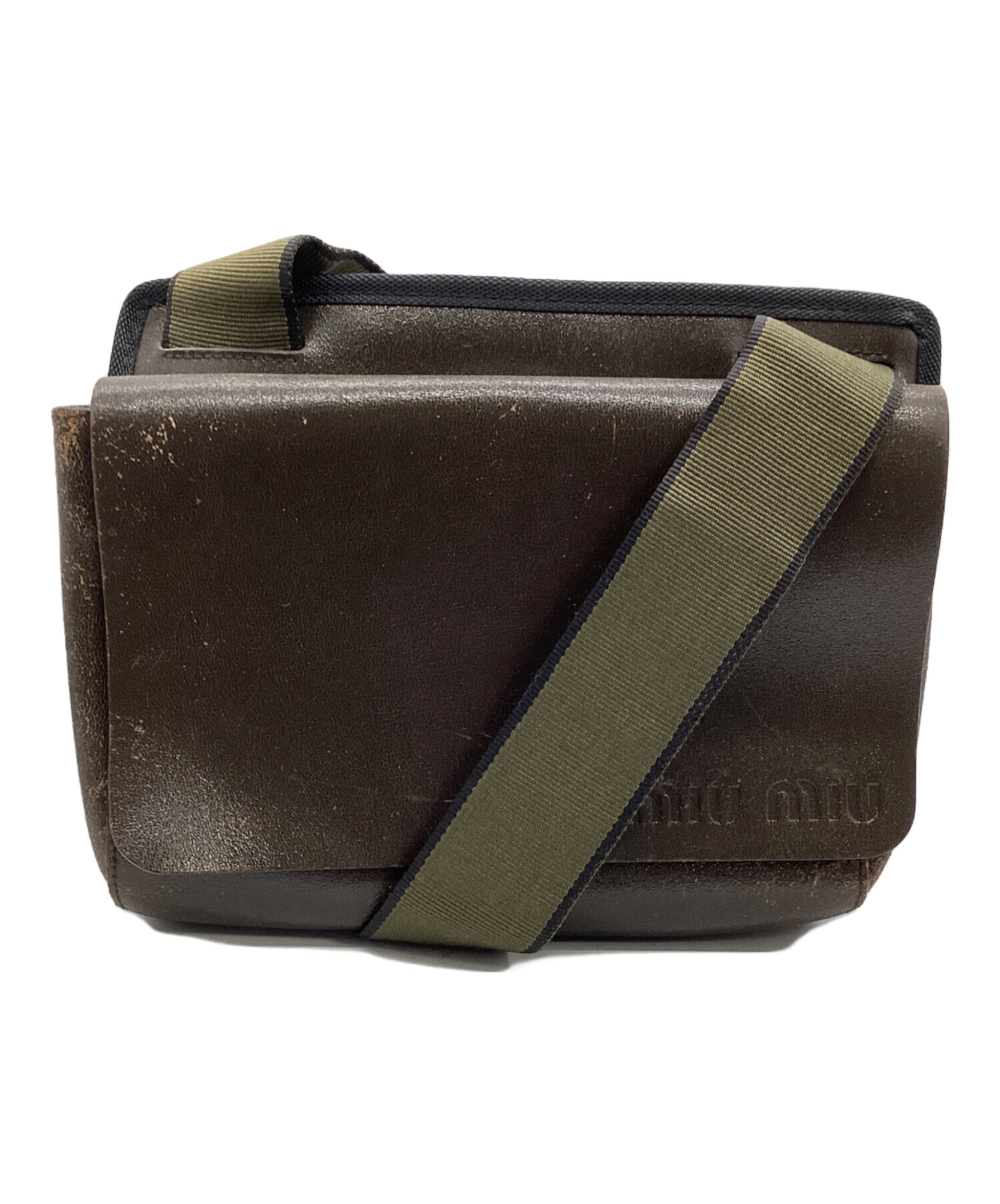 中古・古着通販】MIU MIU (ミュウミュウ) ショルダーバッグ ブラウン