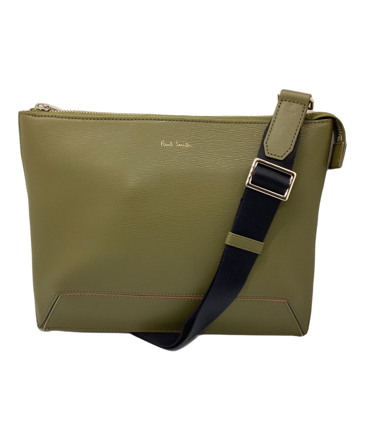 中古・古着通販】PAUL SMITH (ポールスミス) ショルダーバッグ カーキ 