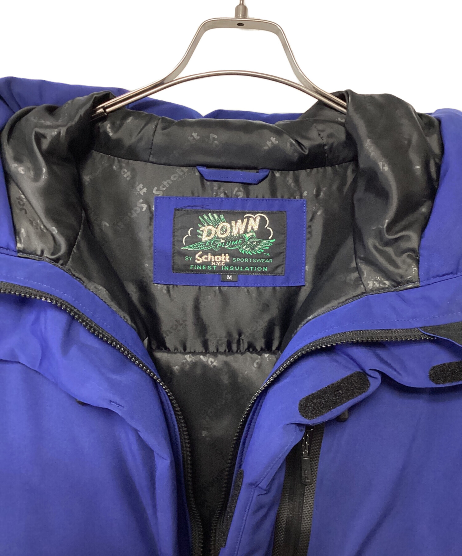 中古・古着通販】SCHOTT BROS. (ショット) ダウンジャケット ブルー 