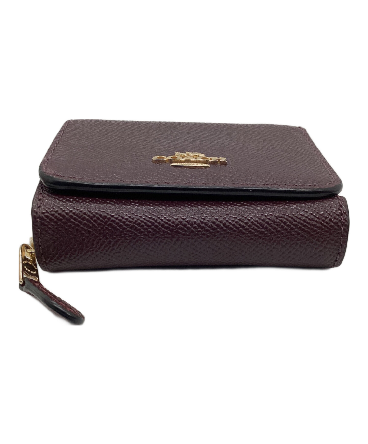 中古・古着通販】COACH (コーチ) 3つ折り財布 パープル｜ブランド