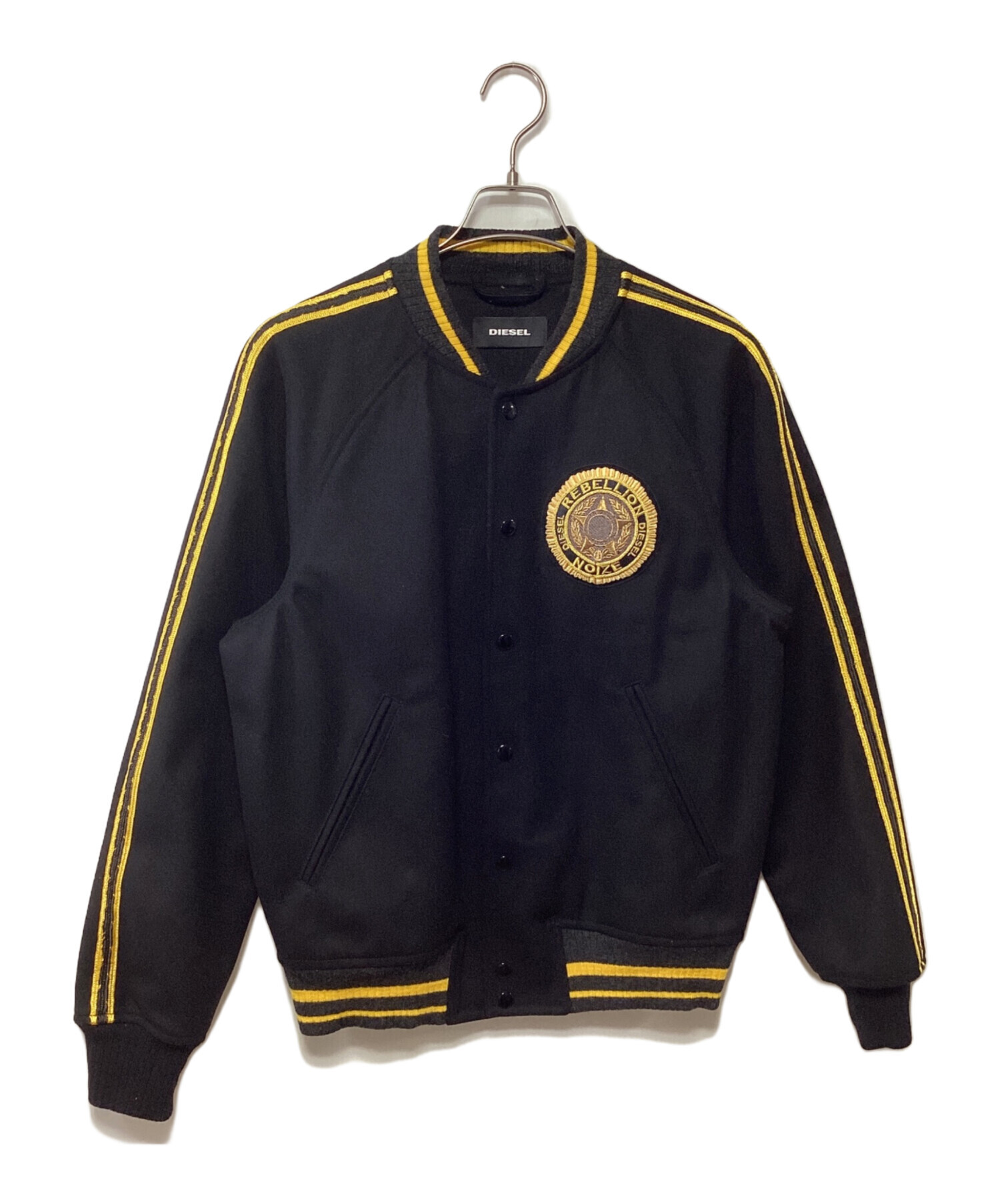 中古・古着通販】DIESEL (ディーゼル) スタジャン ブラック サイズ:M