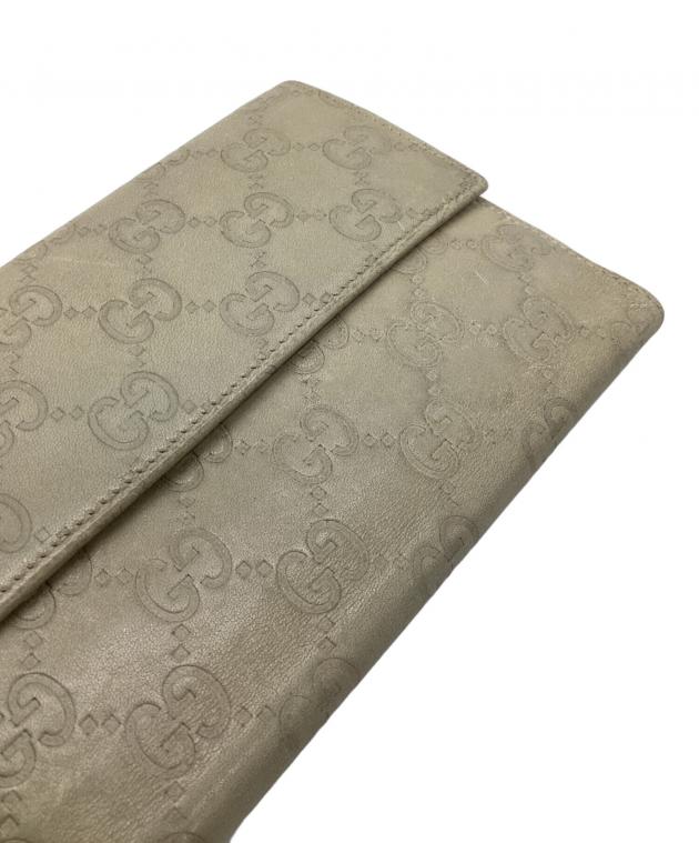 中古・古着通販】GUCCI (グッチ) 長財布 ベージュ｜ブランド・古着通販