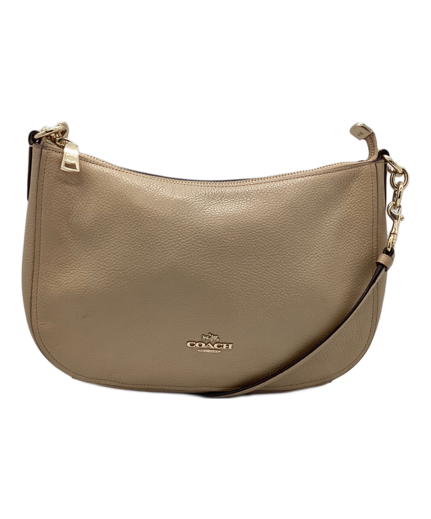 中古・古着通販】COACH (コーチ) ショルダーバッグ ベージュ｜ブランド