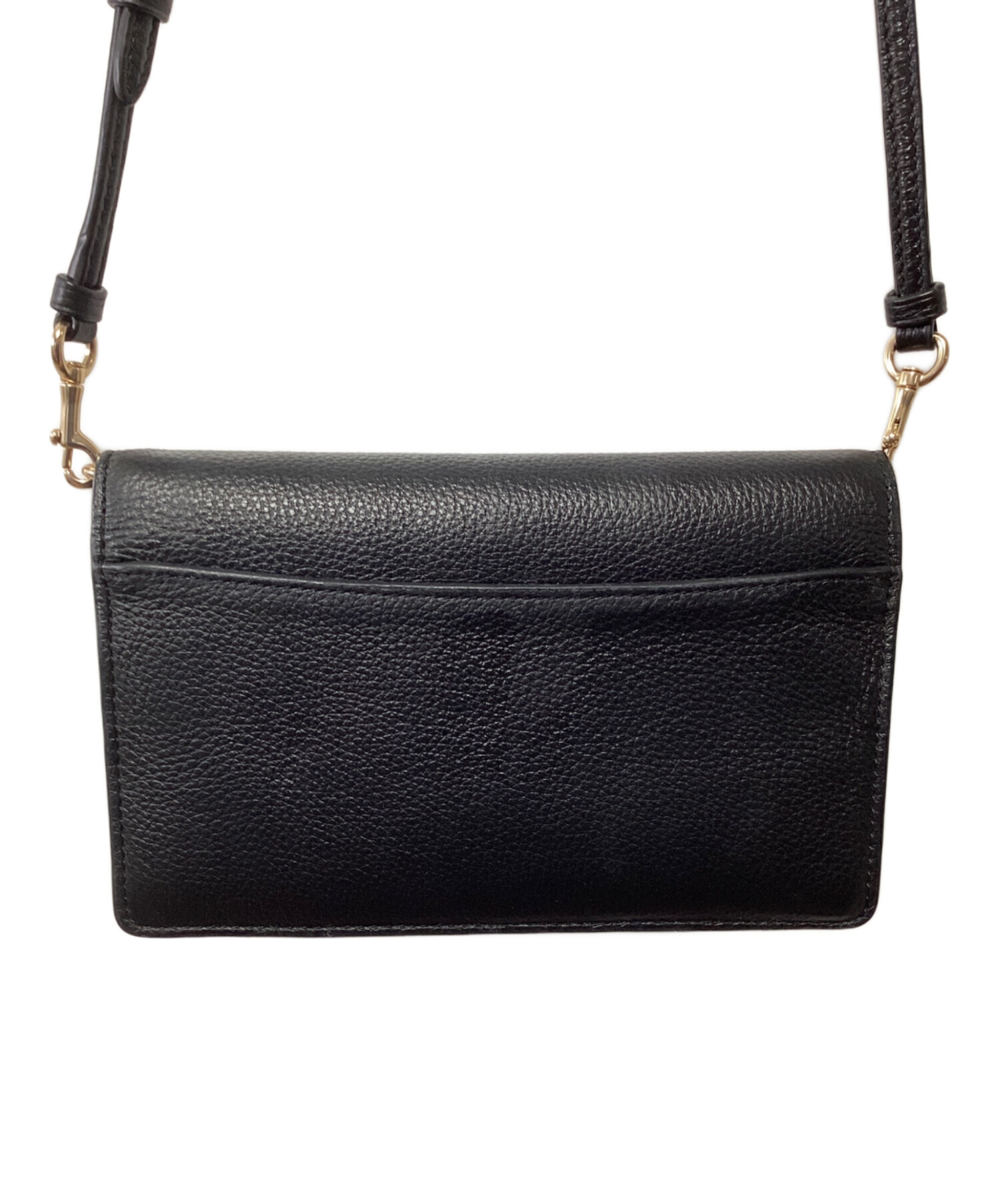 ☆コーチ ショルダーウォレット☆ 中古・古着通販】COACH (コーチ) ショルダーウォレット ブラック