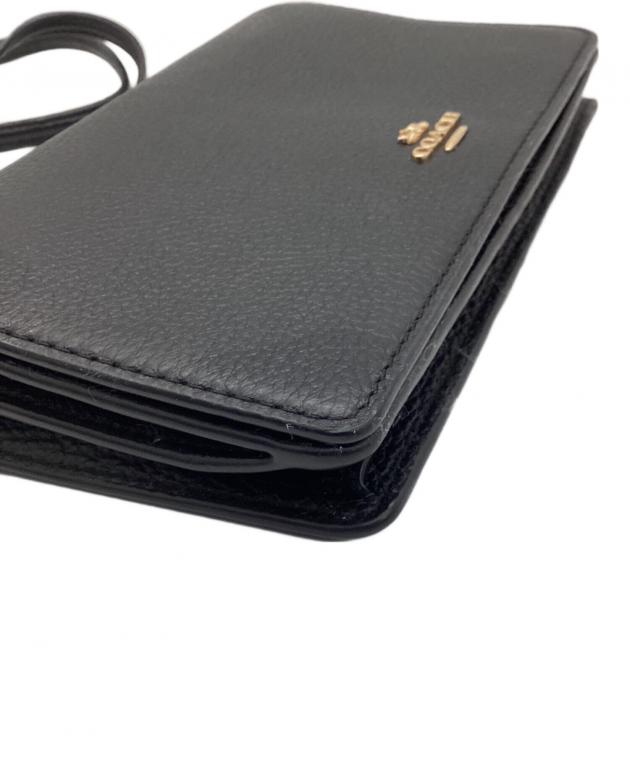 中古・古着通販】COACH (コーチ) ショルダーウォレット ブラック