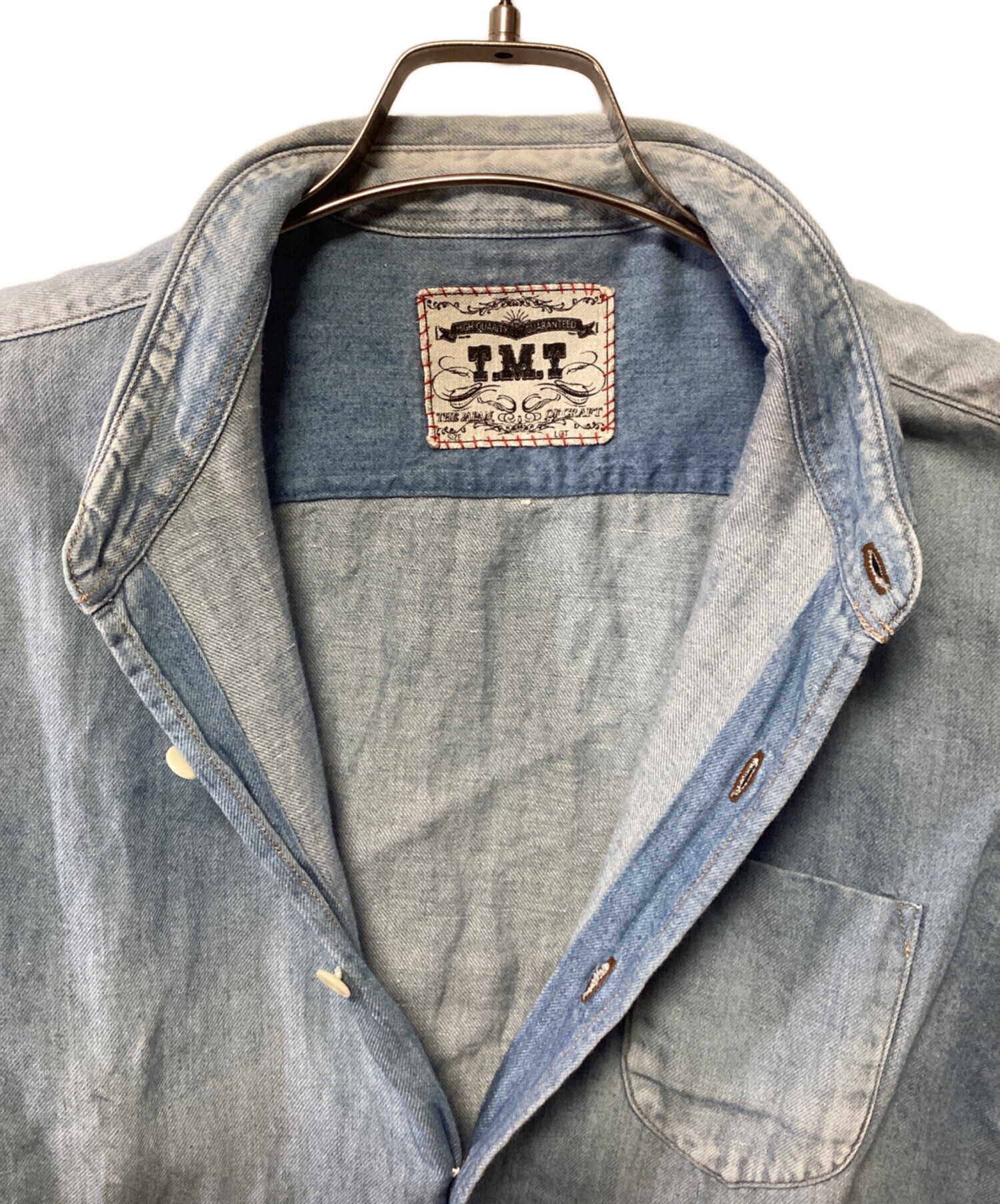 トップス TMT 中古・古着通販】TMT (ティーエムティー) デニムシャツ ブルー サイズ