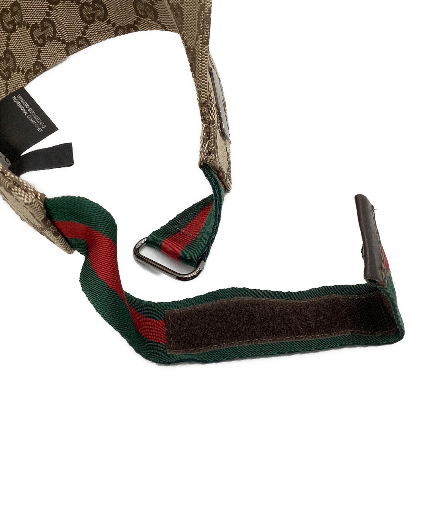 中古・古着通販】GUCCI (グッチ) サンバイザー ベージュ サイズ:S