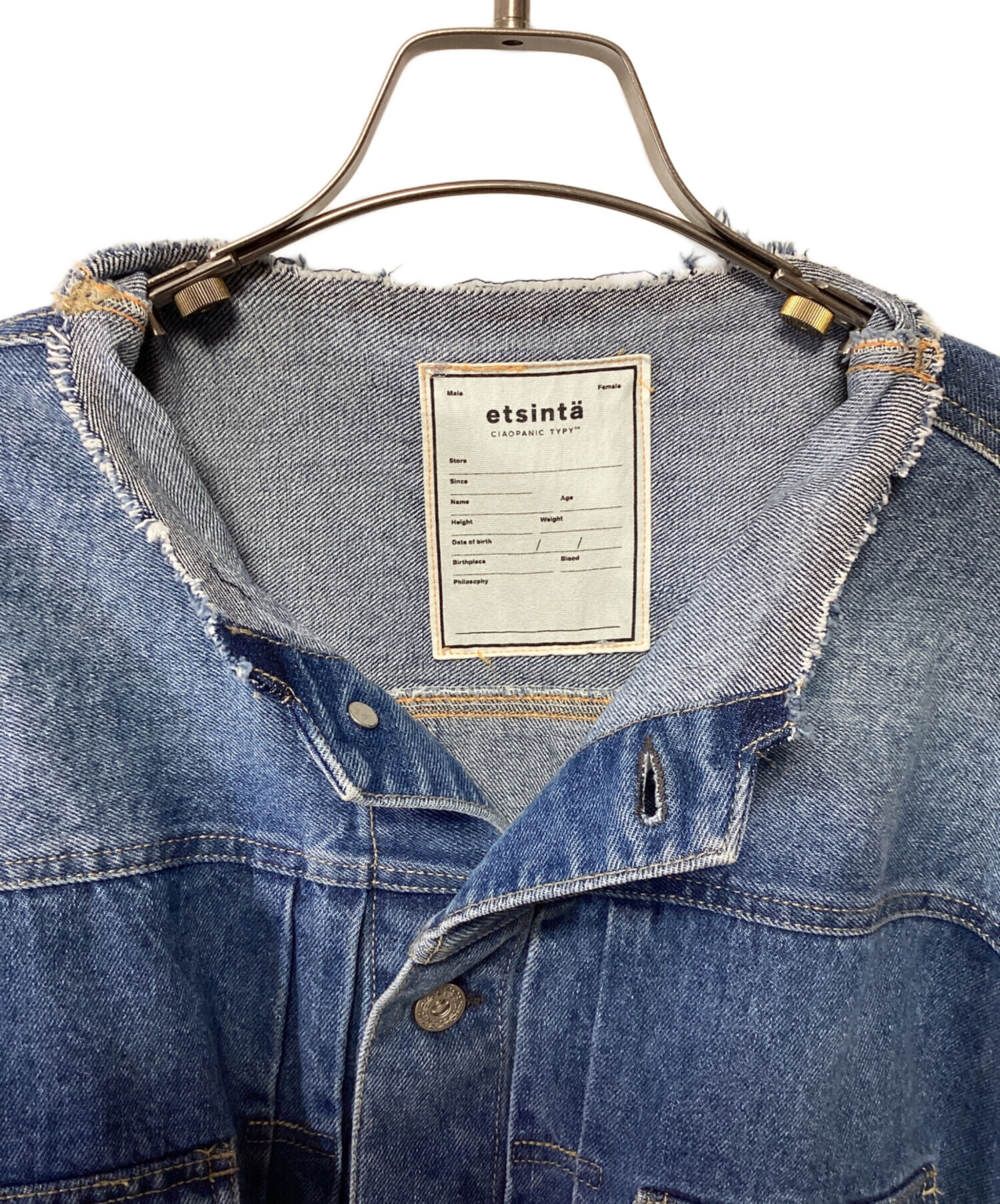 etsinta/エシンタ オーバーサイズ デニムジャケット CIAOPANIC TYPY