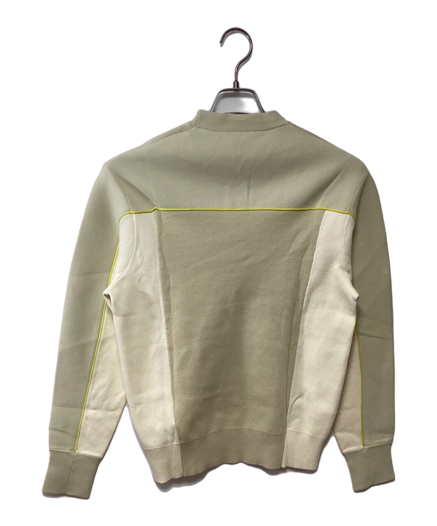 中古・古着通販】DIESEL (ディーゼル) 厚手ニット アイボリー×ベージュ
