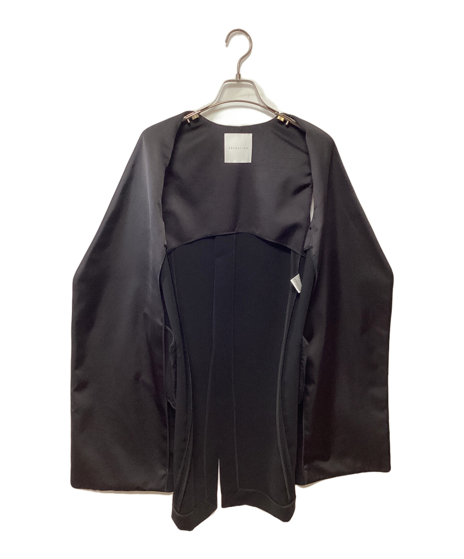 中古・古着通販】ESTNATION (エストネーション) ロングジレ ブラック