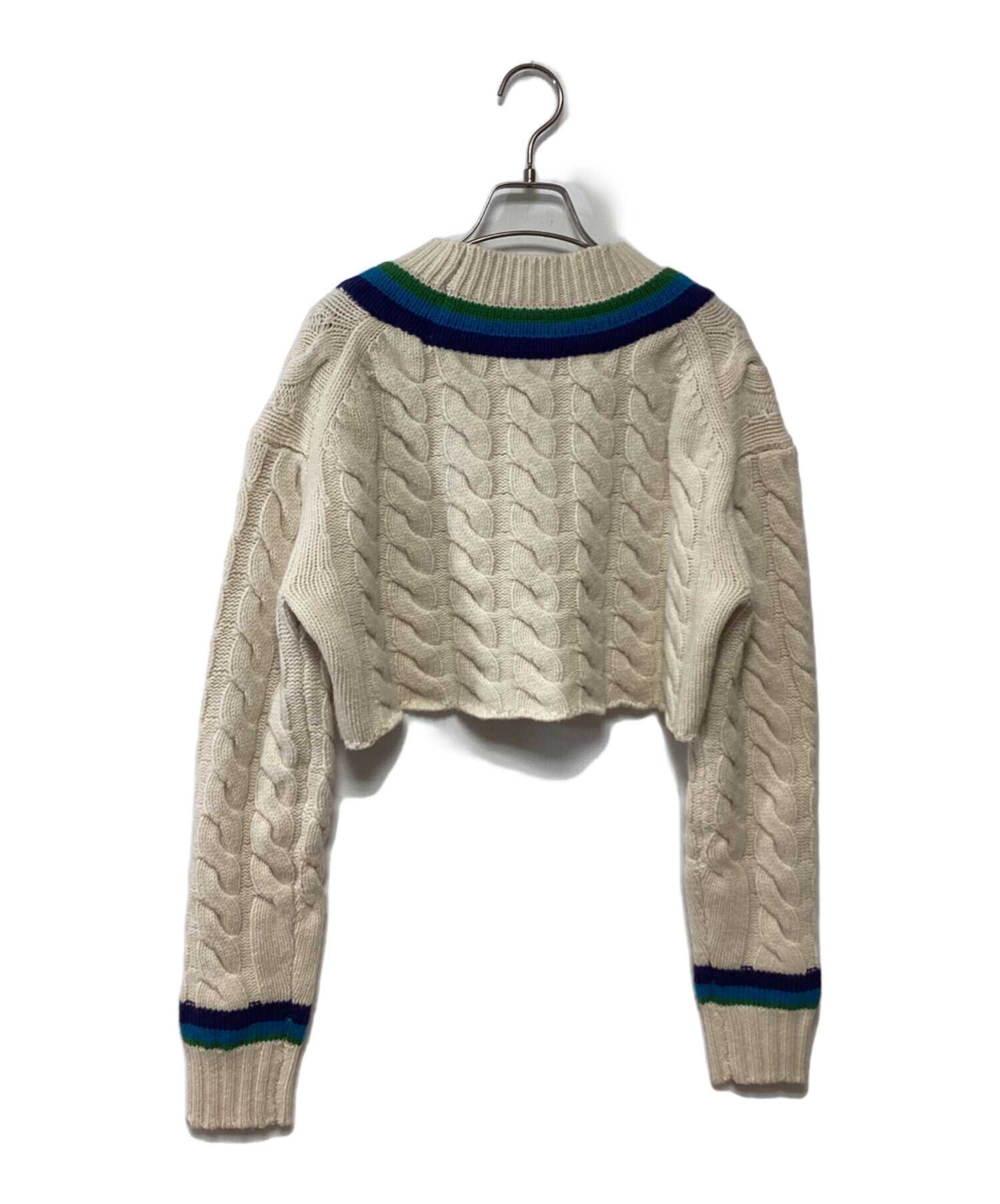 美品✨️ INSCRIRE アンスクリア クロップド ニット カーディガン 12431_thumbnail.jpg