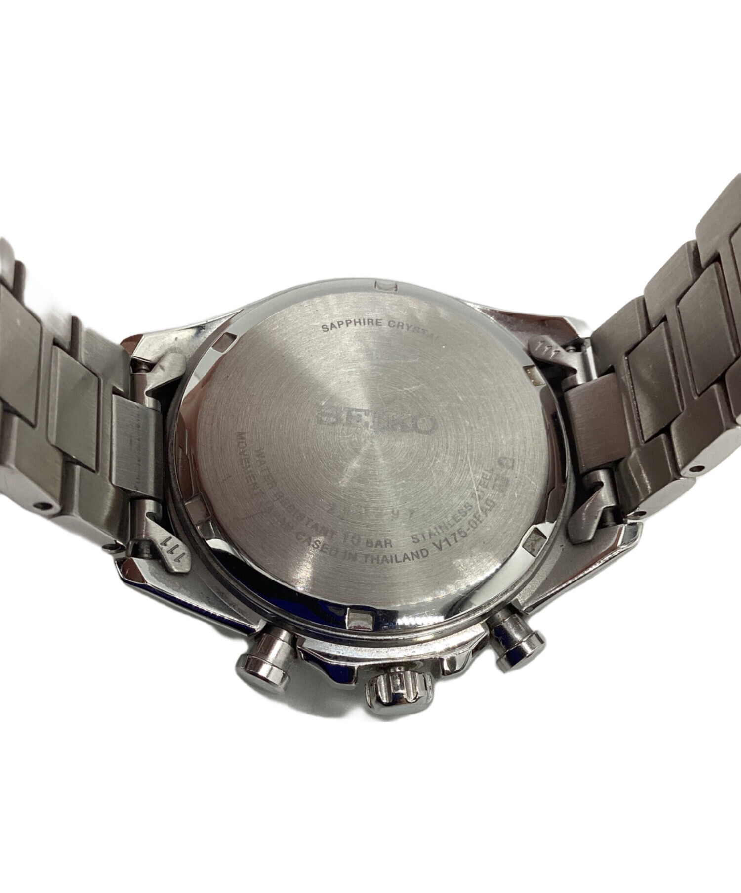 ジャンク品】【SEIKO】セイコー クロノグラフ デイト V175-0ER0