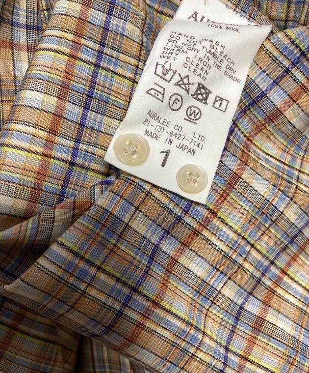 中古・古着通販】AURALEE (オーラリー) シャツワンピース ベージュ