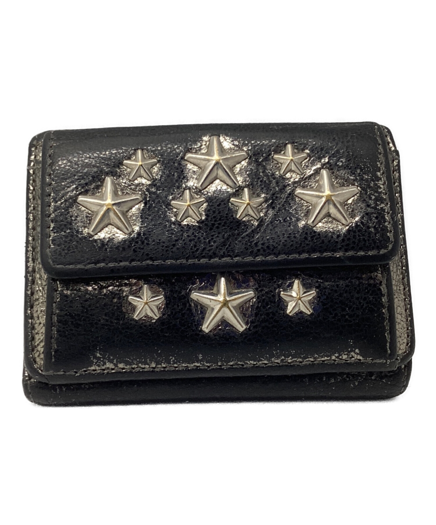 中古・古着通販】JIMMY CHOO (ジミーチュウ) 3つ折り財布 シルバー