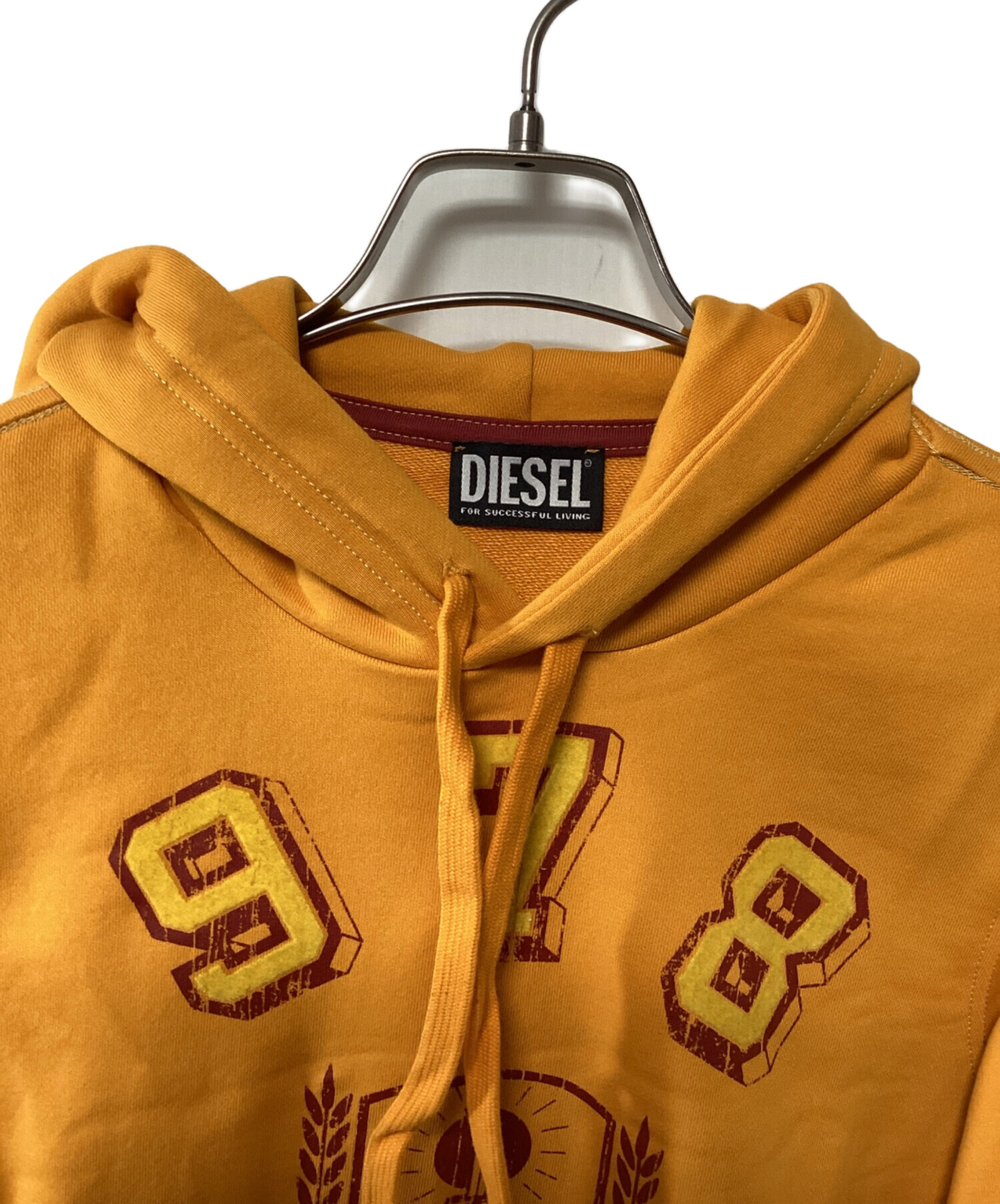 中古・古着通販】DIESEL (ディーゼル) プルオーバーパーカー イエロー