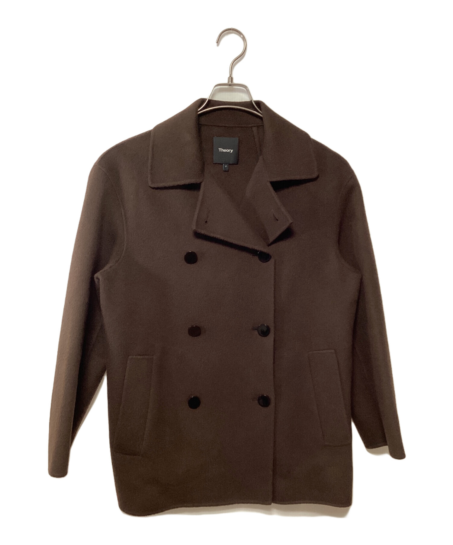 theory セオリー　ピーコート　美品　2 ヴィンテージ好きな方にお勧め 中古・古着通販】theory (セオリー) Pコート ブラウン サイズ:P