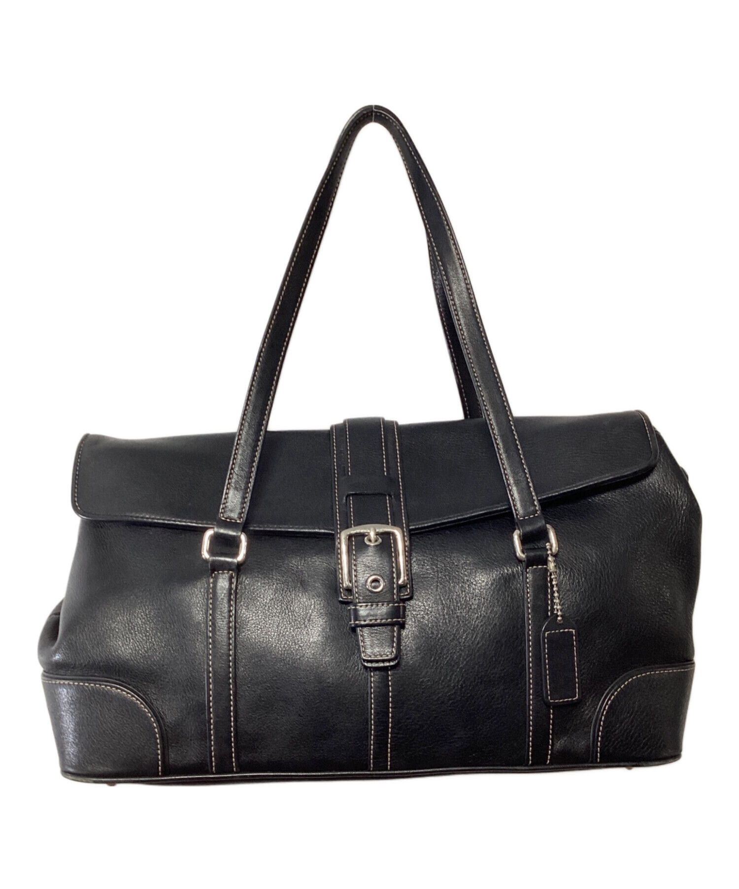 k*a様 【未使用品】COACH 黒 レザートートバッグ 中古・古着通販】COACH (コーチ) トートバッグ ブラック｜ブランド